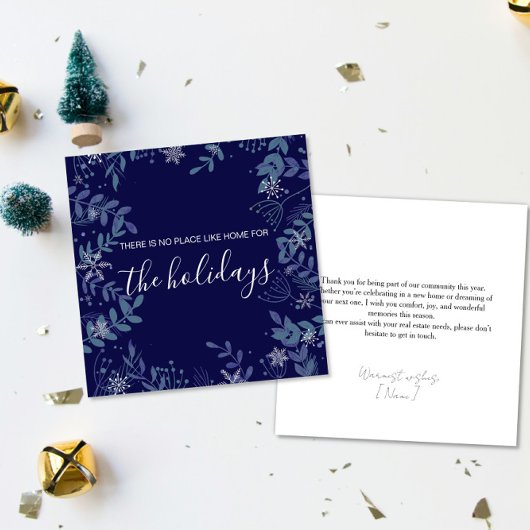 Real estate Happy holidays Christmas greeting  Kaart