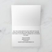 Real Estate Happy Home Jubileum Black Modern Kaart (Binnen)