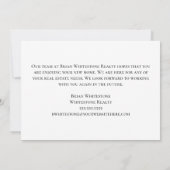 Real Estate Happy Home Jubileum Chic Black Kaart (Achterkant)