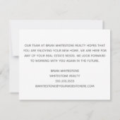 Real Estate Happy Home Jubileum Gray Kaart (Achterkant)