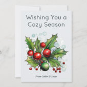 Real Estate Holiday Card for Clients Feestdagenkaart (Voorkant)