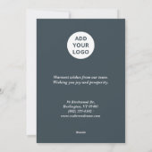 Real Estate Holiday Card for Clients Feestdagenkaart (Achterkant)