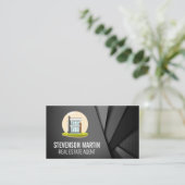 Real Estate Homes Moderne House Visitekaartje (Staand voorkant)