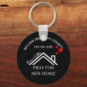 Real Estate House Heart Custom Realtor Keychains Sleutelhanger (Voorkant)