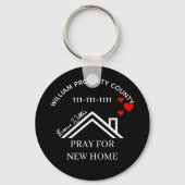 Real Estate House Heart Custom Realtor Keychains Sleutelhanger (Achterkant)
