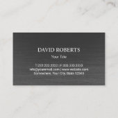 Real Estate House Monogram Logo Realtor Visitekaartje (Achterkant)