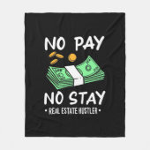 Real Estate Hustler Fleece Deken (Voorkant)