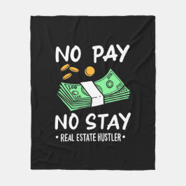 Real Estate Hustler Fleece Deken
