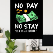 Real Estate Hustler Poster (Thuiskantoor)