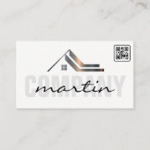 Real Estate Icon | QR-code Visitekaartje (Voorkant)