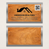 Real Estate Icon | Qr-code Visitekaartje (Voorkant /achterkant)