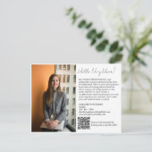 Real Estate Intro met recept Briefkaart (Staand voorkant)