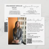 Real Estate Intro met recept Briefkaart (Voorkant / Achterkant)