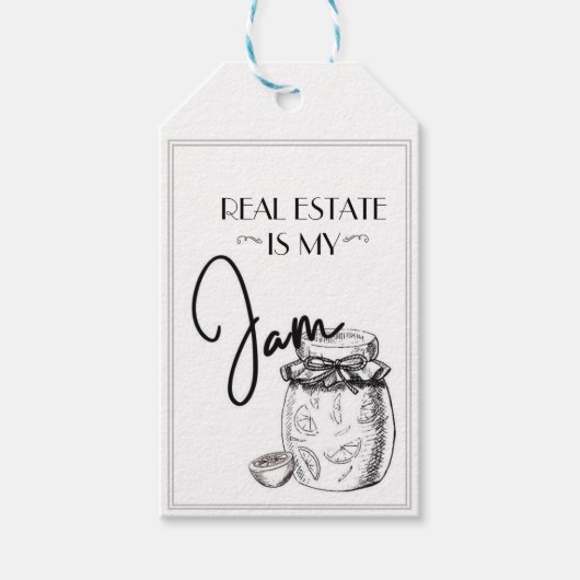 Real Estate is Mijn Jam Cadeaulabel (Voorkant)