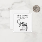 Real Estate is Mijn Jam Pop door Notitiekaartje (Voorkant / Achterkant in situ)