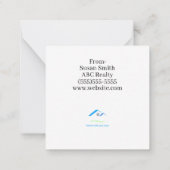 Real Estate is mijn Jam Pop door Notitiekaartje (Achterkant)