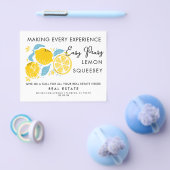 Real Estate LEMON Referrals Aankondiging | plezier Flyer (Enkel)