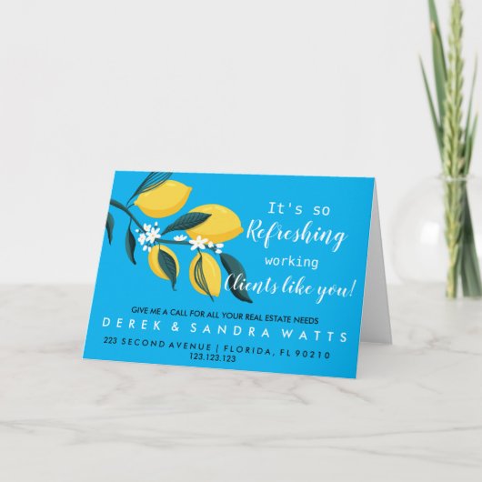 Real Estate Lemon Summer pop door Kaart (Voorkant)