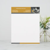 Real Estate Letterhead Custom Briefhoofd (Staand voorkant)