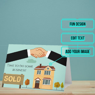 Real Estate License Gefeliciteerd met sleutels Kaart