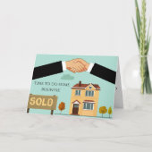 Real Estate License Gefeliciteerd met sleutels Kaart (Voorkant)