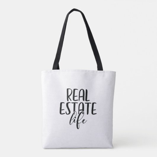 Real Estate Life Canvas tas (Achterkant)