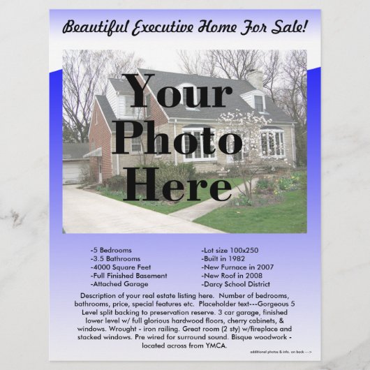 Real Estate Listing Flyer 2-Sided (Voorkant)