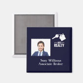 Real Estate Logo and Photo Magnet (Voorkant / Achterkant)