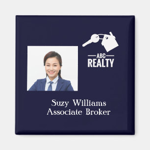 Real Estate Logo and Photo Magnet