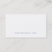 Real Estate Logo Blue Swoosh Modern White Visitekaartje (Achterkant)