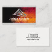 Real Estate Logo | Gradient Background Visitekaartje (Voorkant / Achterkant)