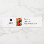 Real Estate Logo Promo Business QR Code label Waterfles Etiket (Enkel label)