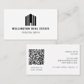 Real Estate Logo QR Code Listing Agent Realtor Visitekaartje (Voorkant / Achterkant)