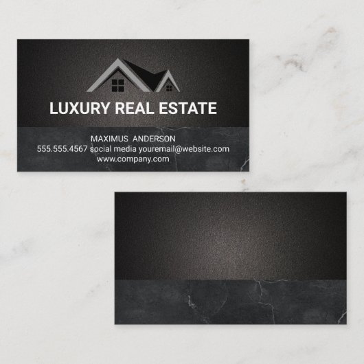 Real Estate Logos Visitekaartje (Voorkant / Achterkant)