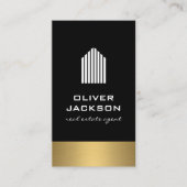 Real Estate Lux Gold Trim Visitekaartje (Voorkant)