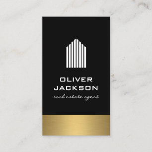 Real Estate Lux Gold Trim Visitekaartje