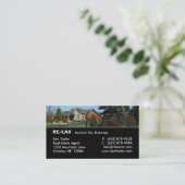 Real Estate Luxury Home Visitekaartje Black (Staand voorkant)