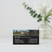 Real Estate Luxury Home Visitekaartje Black (Staand voorkant)