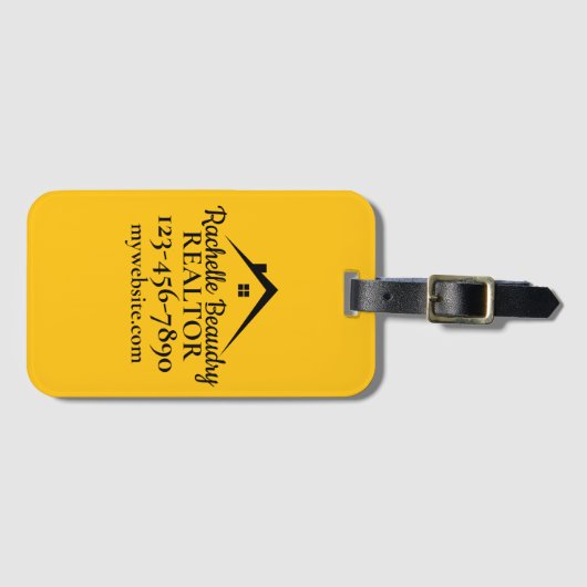 Real Estate Marketing Custom Realtor Bagagelabel (Voorkant (horizontaal))