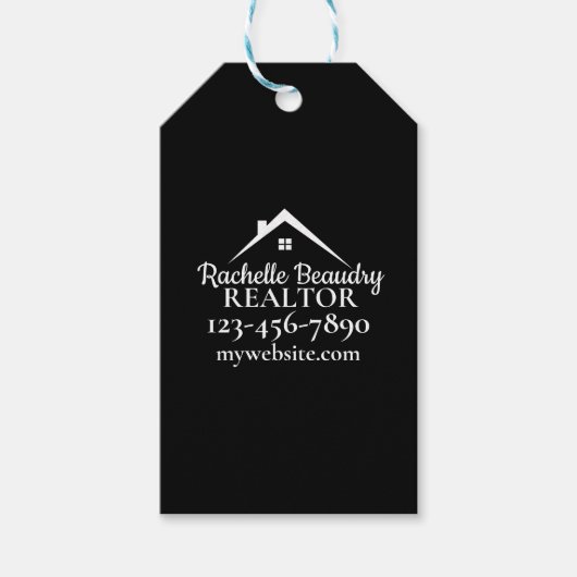 Real Estate Marketing Custom Realtor Cadeaulabel (Voorkant)