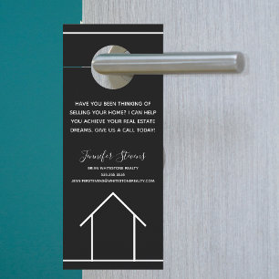Real Estate Marketing Custom Realtor Company Deurhanger