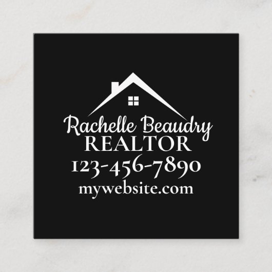 Real Estate Marketing Custom Realtor Informatiekaartje (Voorkant)