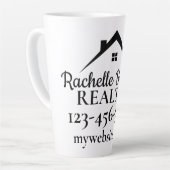 Real Estate Marketing Custom Realtor Latte Mok (Linkerhoek)