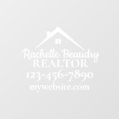 Real Estate Marketing Custom Realtor Raamsticker (Vel)