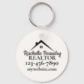 Real Estate Marketing Custom Realtor Sleutelhanger (Voorkant)