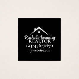 Real Estate Marketing Custom Realtor Vierkante Visitekaartjes