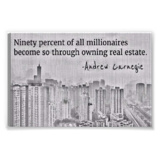 Real Estate Millionaire Investor print 90% regel Foto Afdruk