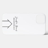 Real Estate Modern Black White Custom Realtor Case-Mate iPhone Case (Achterkant (horizontaal))