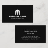 Real Estate Modern House Logo Realtor Visitekaartje (Voorkant / Achterkant)