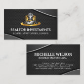 Real Estate Modern Logo | Commercial Properties Visitekaartje (Voorkant / Achterkant)